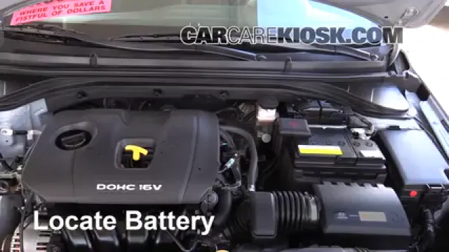 2017 Hyundai Elantra Limited 2.0L 4 Cyl. Battery Replace